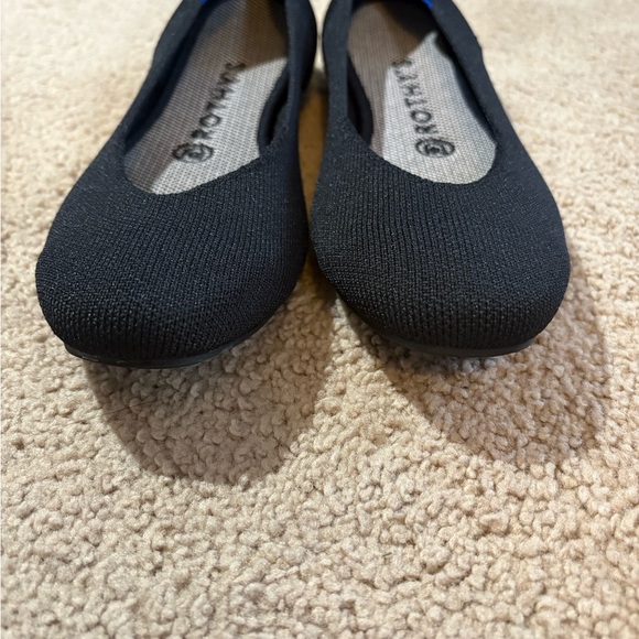 Rothy’s Ballet Flat Knit Slip On Black Size 7.5 - Picture 2 of 6
